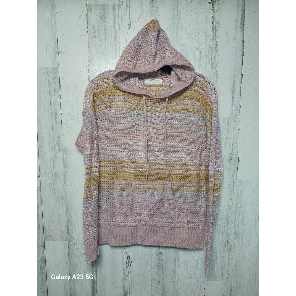 Full Circle Trends Women's Size Small Knit Hoodie Pink
